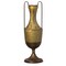 Decorative Antique Style Metal Jug Floor Vase with 2 Handles - Vintage Inspired Rustic Design for Entryway, Living Room, or Dining Room - Tall Elegant Home Decor Accent - Classic Metal Vase